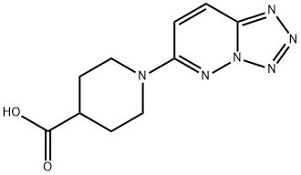 1-{[1,2,3,4]四唑并[1,5-B]哒嗪-6-基}哌啶-4-羧酸 结构式