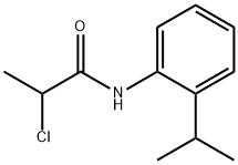 2-chloro-N-[2-(propan-2-yl)phenyl]propanamide 化学構造式