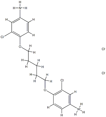 Aniline,4,4'-(pentamethylenedioxy)bis[3-chloro-, dihydrochloride (6CI,7CI) Structure