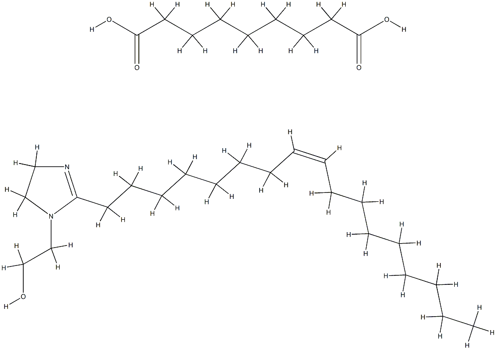 azelaic acid, compound with (Z)-2-(heptadec-8-enyl)-4,5-dihydro-1H-imidazole-1-ethanol,95009-00-0,结构式