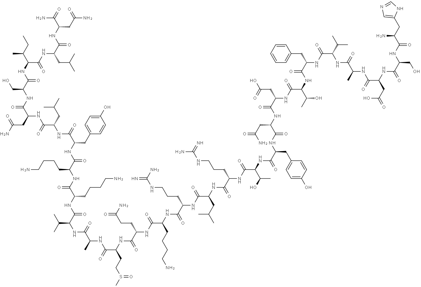 VIP SULFOXIDE (HUMAN, BOVINE, PORCINE, RAT) Structure