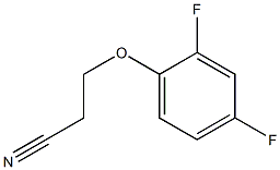 3-(2,4-difluorophenoxy)propanenitrile 结构式