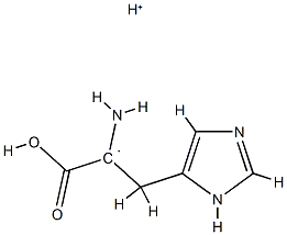 Ethyl,  1-amino-1-carboxy-2-(1H-imidazol-5-yl)-,  conjugate  acid  (1:1) 化学構造式