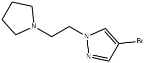 1H-Pyrazole, 4-bromo-1-[2-(1-pyrrolidinyl)ethyl]- Structure