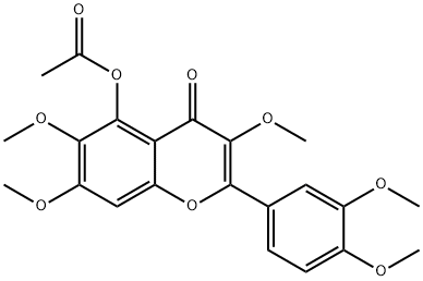 乙酸六棱菊亭酯 结构式