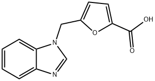 5-((1H-苯并[D]咪唑-1-基)甲基)呋喃-2-羧酸 结构式