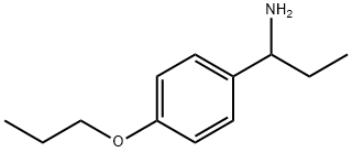 1-(4-propoxyphenyl)propan-1-amine Struktur