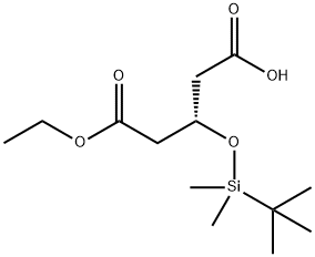 (S)-3-叔丁基二甲基硅烷氧基戊二酸乙酯, 957509-27-2, 结构式