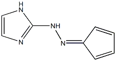 2,4-Cyclopentadien-1-one,  2-(1H-imidazol-2-yl)hydrazone 化学構造式