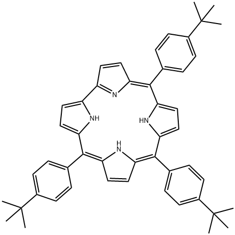 5,10,15-トリス(4-TERT-ブチルフェニル)コロール 化学構造式