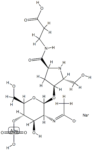 95863-92-6 N-[(2α,4α,5β)-4-[[2-(Acetylamino)-2-deoxy-4-O-sodiosulfo-β-D-glucopyranosyl]oxy]-5-(hydroxymethyl)-L-prolyl]-β-alanine