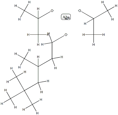 bis(propan-2-olato)(3,5,5-trimethylhexan-1-olato)aluminium Structure