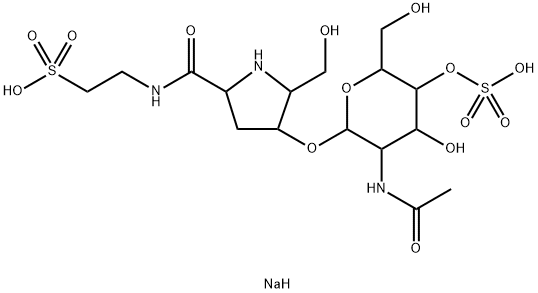 (4S)-4α-[[2-(Acetylamino)-2-deoxy-4-O-sodiosulfo-β-D-glucopyranosyl]oxy]-5β-(hydroxymethyl)-N-(2-sulfoethyl)pyrrolidine-2α-carboxamide|