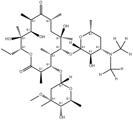 ErythroMycin-d6 化学構造式