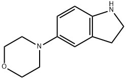 2,3-二氢-5-(4-吗啉基)-1H-吲哚 结构式