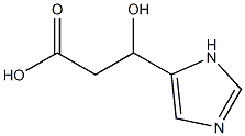 1H-Imidazole-5-propanoic  acid,  -bta--hydroxy- 化学構造式