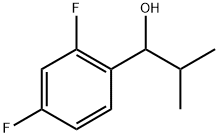 1-(2,4-difluorophenyl)-2-methylpropan-1-ol Struktur
