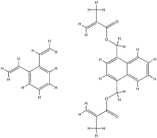 1,4-디-(메타크릴로일옥시메틸)나프탈렌-디비닐벤젠공중합체