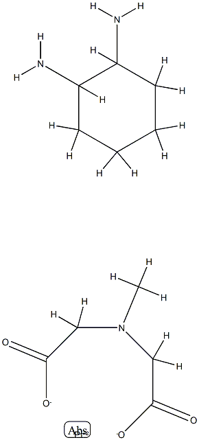 N-methyliminodiacetato-1,2-diaminocyclohexane platinum(II) Structure