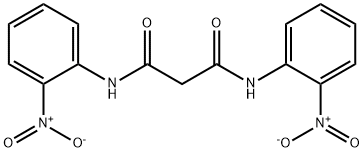 N,N'-双(2-硝基苯基)丙二酰胺 结构式