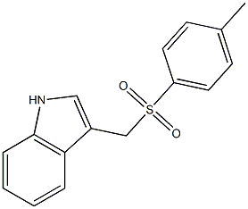 3-{[(4-methylphenyl)sulfonyl]methyl}-1H-indole Struktur