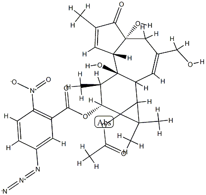 12-O-(5-azido-2-nitrobenzoylphorbol)-13-acetate Structure