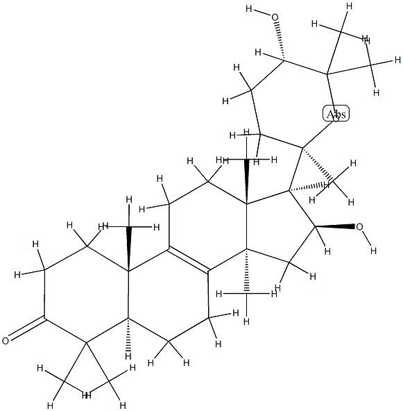 [20R,24S,(+)]-20,25-Epoxy-16β,24-dihydroxylanosta-8-ene-3-one Struktur