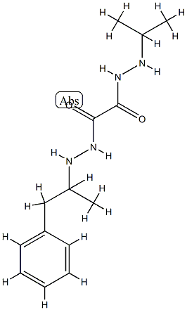 Oxalic acid 1-(N'-isopropyl hydrazide)2-[N'-(α-methylphenethyl) hydrazide] Struktur