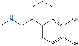 1,2-Naphthalenediol,5,6,7,8-tetrahydro-5-[(methylamino)methyl]-(9CI) Structure