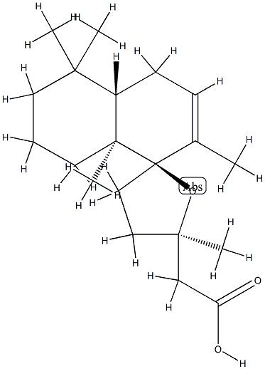 (2R,5R)-4,4'aα,5,5',6',7',8',8'a-Octahydro-2',5,5',5',8'aβ-pentamethylspiro[furan-2(3H),1'(4'H)-naphthalene]-5α-acetic acid,98103-38-9,结构式
