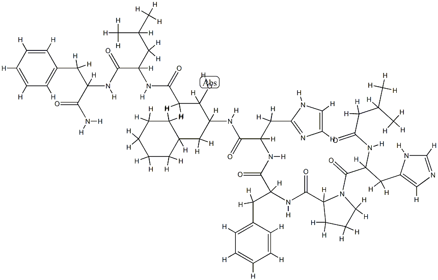 renin inhibitory peptide, 4-amino-5-cyclohexyl-3-hydroxypentanoic acid Struktur