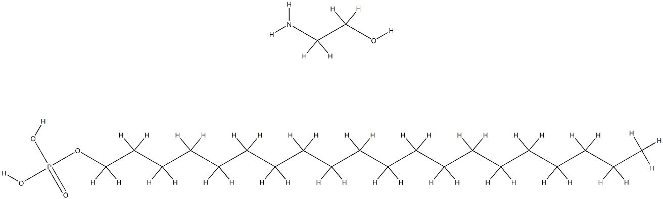 1-Eicosanol, phosphate, compd. with 2-aminoethanol  Structure