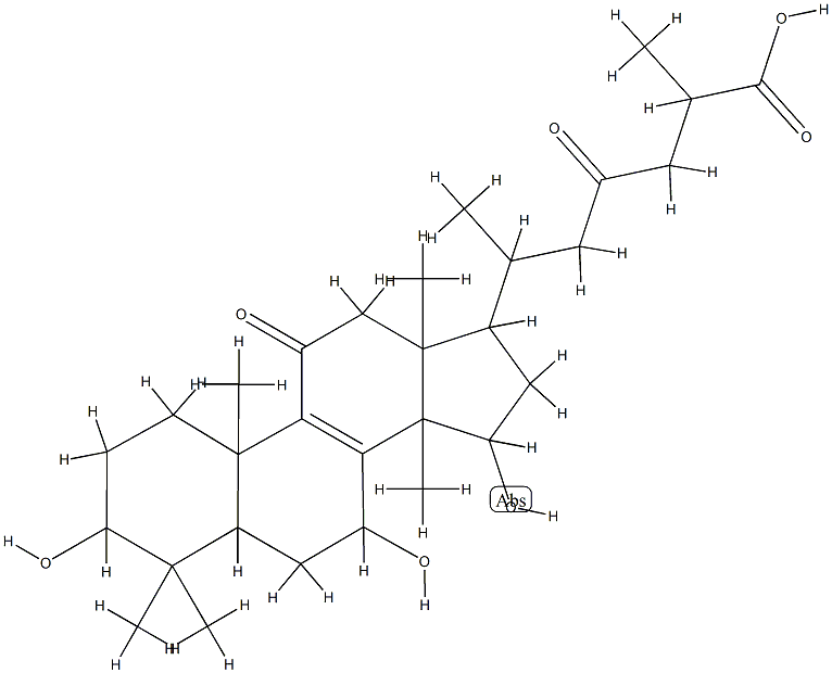 灵芝酸C2, 98296-48-1, 结构式