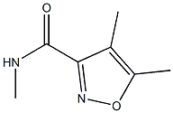 3-Isoxazolecarboxamide,N,4,5-trimethyl-(6CI) 结构式