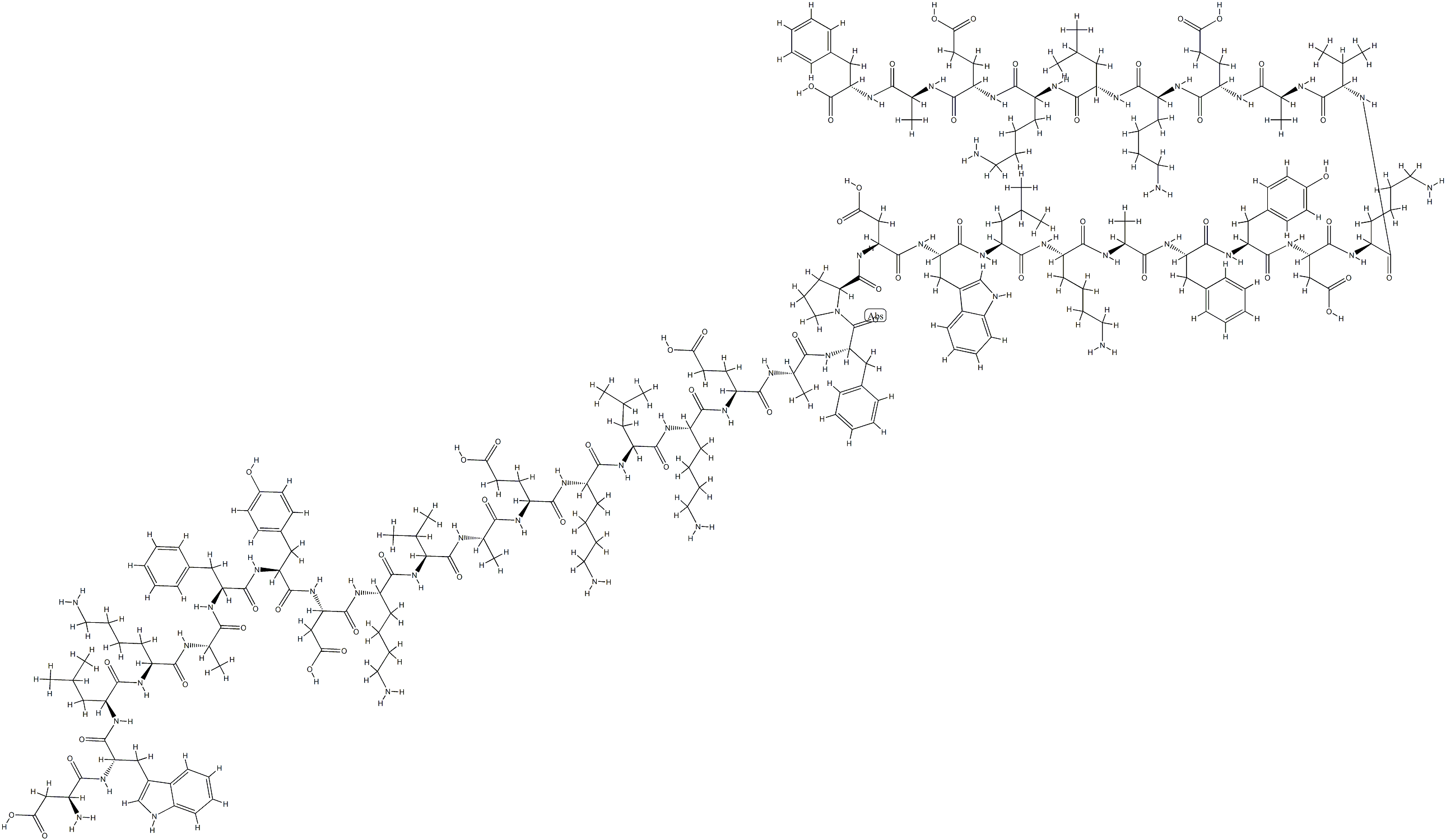 DWLKAFYDKVAEKLKEAF)2P 化学構造式