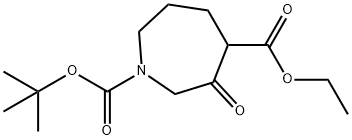 1-Tert-Butyl 4-Ethyl 3-Oxoazepane-1,4-Dicarboxylate(WX618505) Structure