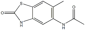 2-Benzothiazolol,5-acetamido-6-methyl-(6CI) Struktur