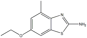 2-Benzothiazolamine,6-ethoxy-4-methyl-(9CI),99161-66-7,结构式