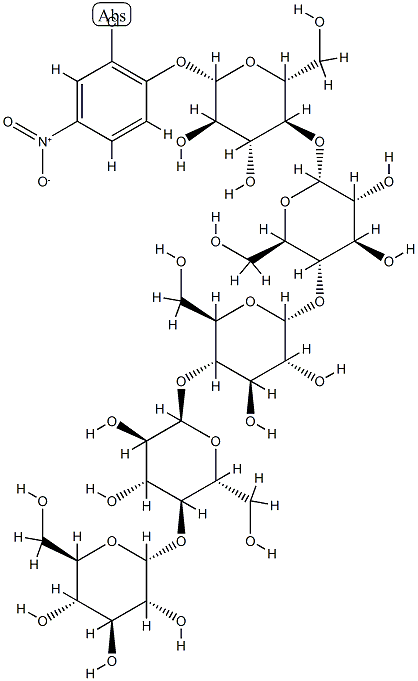 2-chloro-4-nitrophenyl-maltopentaoside 化学構造式