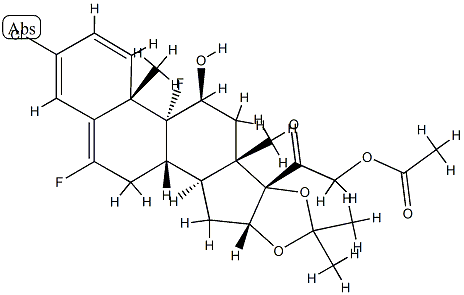 3-chlorofluocinolone acetonide 21-acetate Struktur