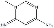 4-Pyrimidinamine,1,6-dihydro-6-imino-1-methyl-(9CI) 结构式