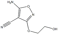 4-Isoxazolecarbonitrile,5-amino-3-(2-hydroxyethoxy)-(6CI) 化学構造式