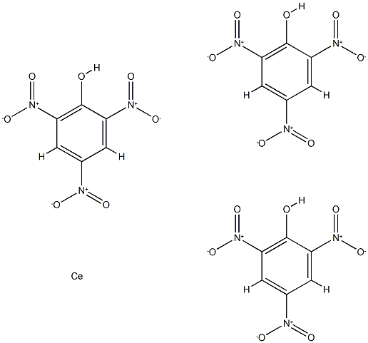 CERIUM PICRATE X-HYDRATE Structure