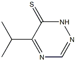 1,2,4-Triazine-6(1H)-thione,5-(1-methylethyl)-(9CI) Structure