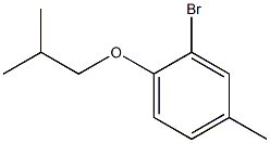 2-bromo-4-methyl-1-(2-methylpropoxy)benzene,99857-52-0,结构式