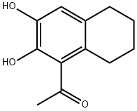 1-Acetonaphthone, 5,6,7,8-tetrahydro-2,3-dihydroxy- (6CI) Structure