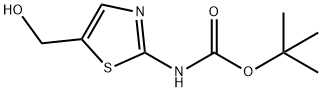 5-(ヒドロキシメチル)チアゾール-2-イルカルバミン酸TERT-ブチル 化学構造式