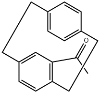 Dimer ,4-acetyl [2,2] paracyclophane, 结构式