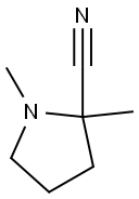 2-Pyrrolidinecarbonitrile,1,2-dimethyl-(6CI,9CI) Structure