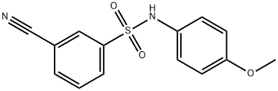 3-cyano-N-(4-methoxyphenyl)benzenesulfonamide Structure